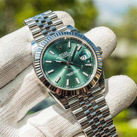 rolex green dial price|Rolex datejust 41 for sale.